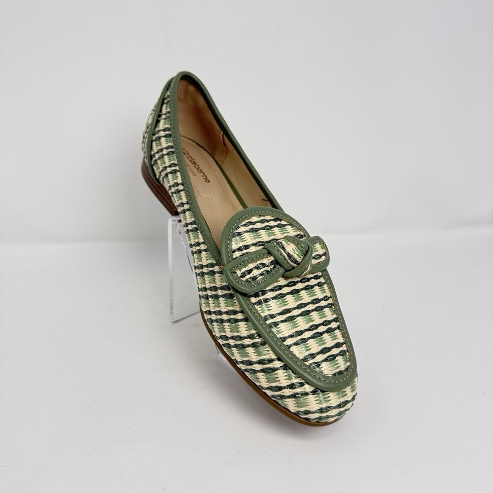 Liz Claiborne LC Granby Women’s 7 Green Multi Woven Loafers Memory Foam New - Picture 2 of 8